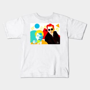 abstract aziraphale and crowley Kids T-Shirt